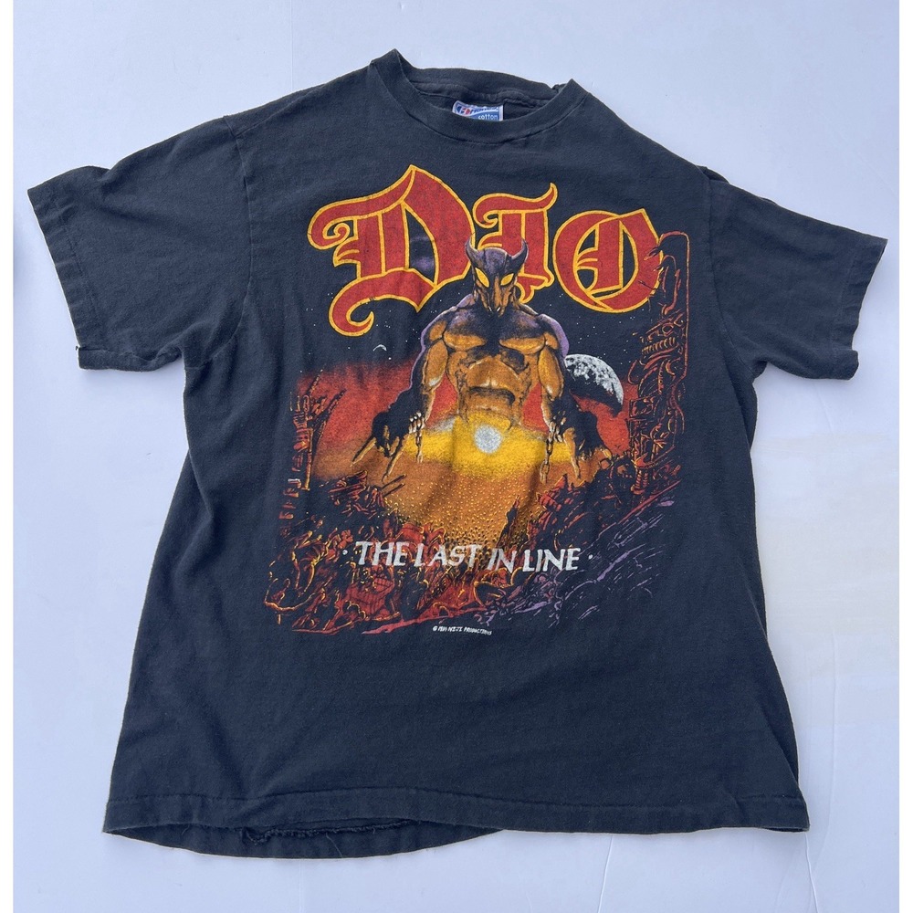 Vintage‎ 1984 Dio The Last In Line Tour Shirt Hanes USA Medium Rare